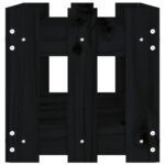 Lit surélevé de jardin design de clôture 150x30x30cm pin massif – Image 4