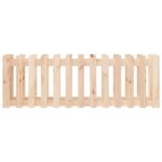 Lit surélevé de jardin design de clôture 150x50x50cm pin massif – Image 3