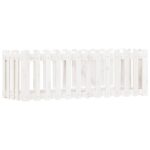 Lit surélevé de jardin design de clôture 150x50x50cm pin massif – Image 2