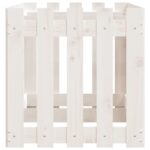 Lit surélevé de jardin design de clôture 150x50x50cm pin massif – Image 4