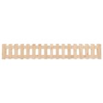 Lit surélevé de jardin design de clôture 200x30x30cm pin massif – Image 3