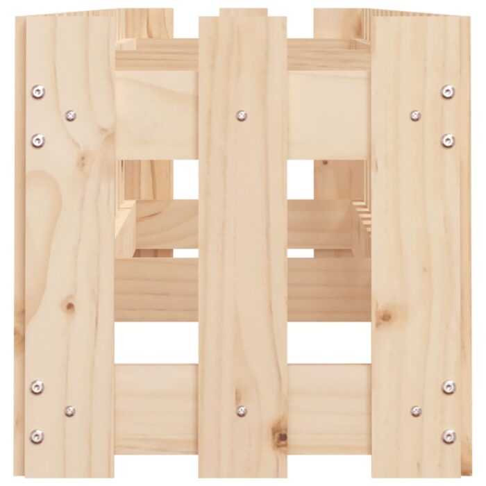 Lit surélevé de jardin design de clôture 200x30x30cm pin massif – Image 4