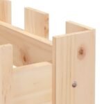 Lit surélevé de jardin design de clôture 200x30x30cm pin massif – Image 5