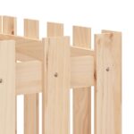 Lit surélevé de jardin design de clôture 200x50x50cm pin massif – Image 5