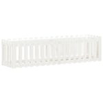 Lit surélevé de jardin design de clôture 200x50x50cm pin massif – Image 2