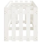 Lit surélevé de jardin design de clôture 200x50x50cm pin massif – Image 4