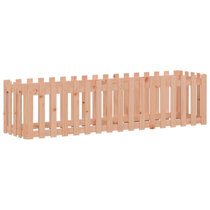 Lit surélevé de jardin design de clôture bois douglas massif – Image 2