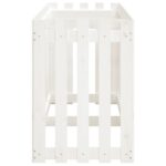 Lit surélevé de jardin design de clôture 200x50x70cm pin massif – Image 4