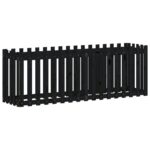 Lit surélevé de jardin design de clôture 200x50x70cm pin massif – Image 2
