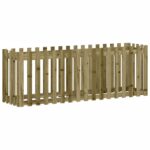 Lit surélevé de jardin design de clôture bois de pin imprégné – Image 2