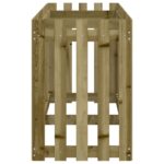 Lit surélevé de jardin design de clôture bois de pin imprégné – Image 4