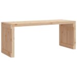 Banc de jardin extensible 212,5x40,5x45 cm bois massif de pin – Image 3