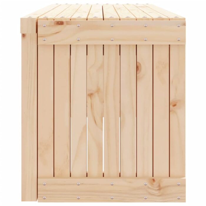 Banc de jardin extensible 212,5x40,5x45 cm bois massif de pin – Image 4