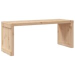 Banc de jardin extensible 212,5x40,5x45 cm bois massif de pin – Image 5