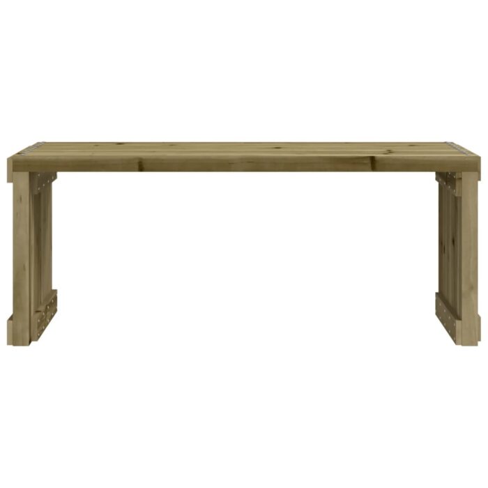 Banc de jardin extensible 212,5x40,5x45 cm bois de pin imprégné – Image 2