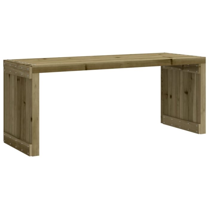 Banc de jardin extensible 212,5x40,5x45 cm bois de pin imprégné – Image 3