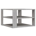 Table basse sonoma gris 59,5x59,5x40 cm bois d'ingénierie – Image 3