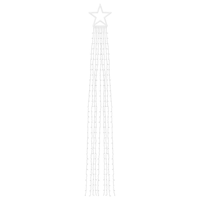 Guirlande de sapin de Noël 320 LED blanc froid 375 cm – Image 3