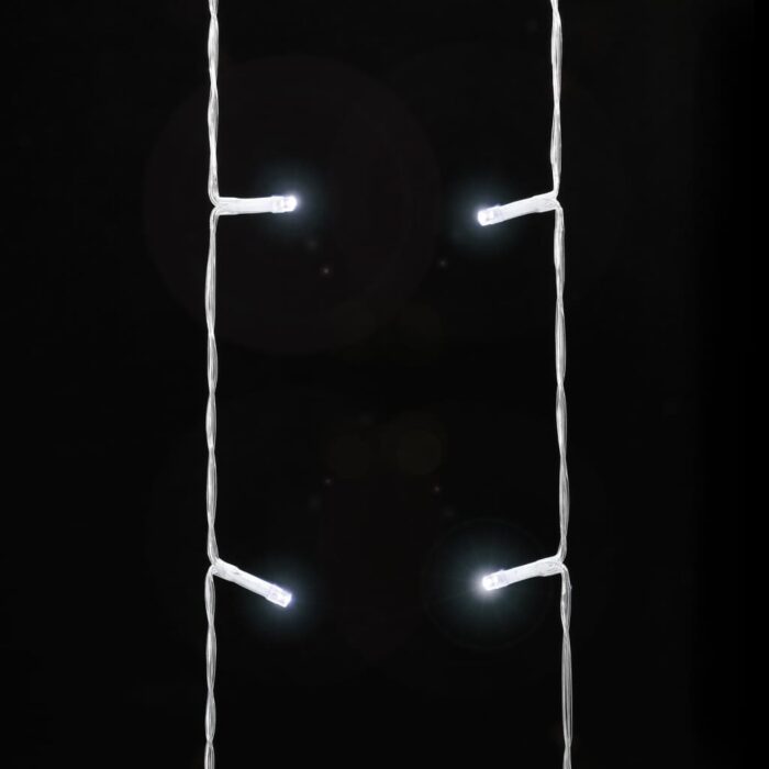 Guirlande de sapin de Noël 320 LED blanc froid 375 cm – Image 4