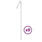 Guirlande de sapin de Noël 320 LED blanc froid 375 cm – Image 6