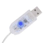 Guirlande de sapin de Noël 320 LED blanc froid 375 cm – Image 7