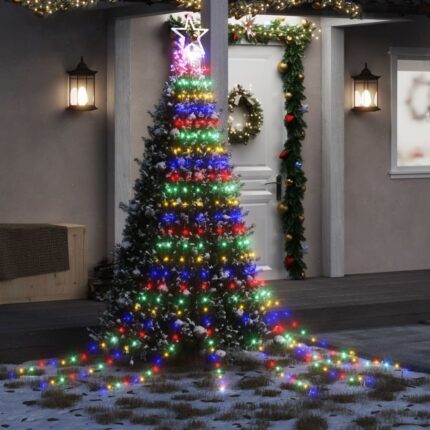 Guirlande de sapin de Noël 320 LED colorées 375 cm