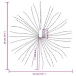 Étoile rayonnante de Noël 140 LED blanc froid 17 cm – Image 7