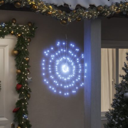 Étoile rayonnante de Noël 140 LED blanc froid 17 cm
