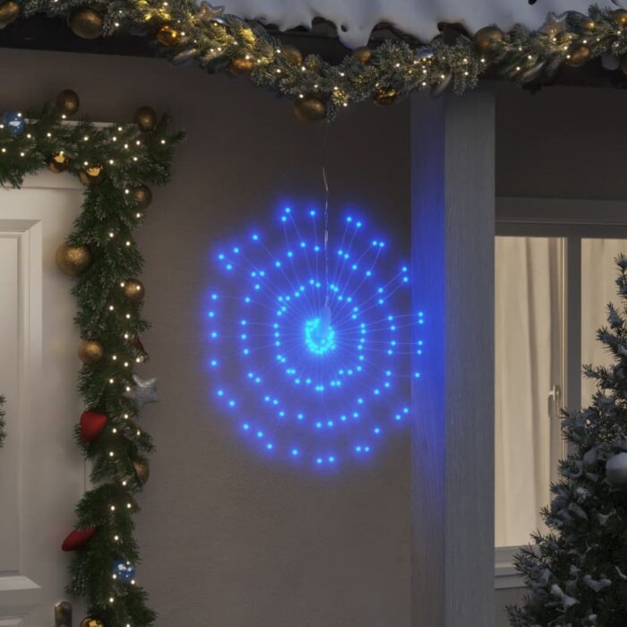 Étoile rayonnante de Noël 140 LED bleu 17 cm – Image 1