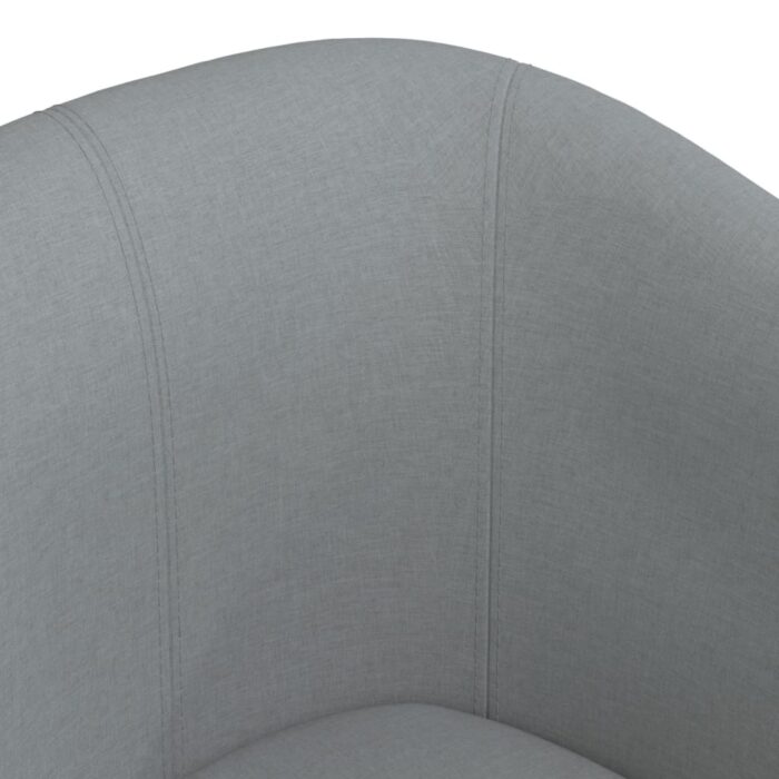 Fauteuil cabriolet gris clair tissu – Image 4