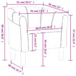 Fauteuil cabriolet gris clair tissu – Image 6