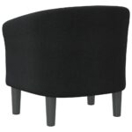 Fauteuil cabriolet noir tissu – Image 3