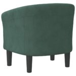 Fauteuil cabriolet vert foncé velours – Image 3