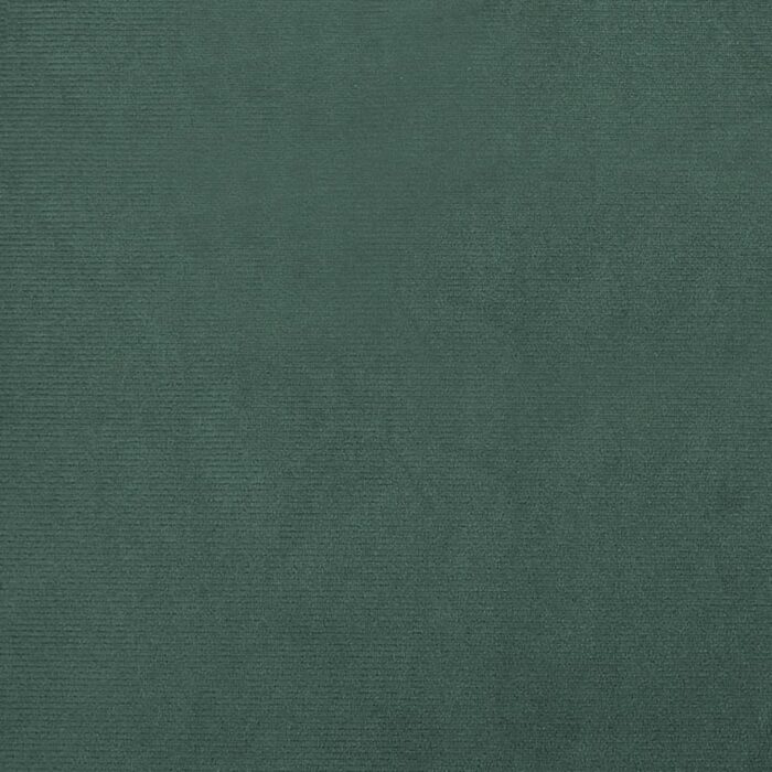 Fauteuil avec repose-pied vert foncé velours – Image 5