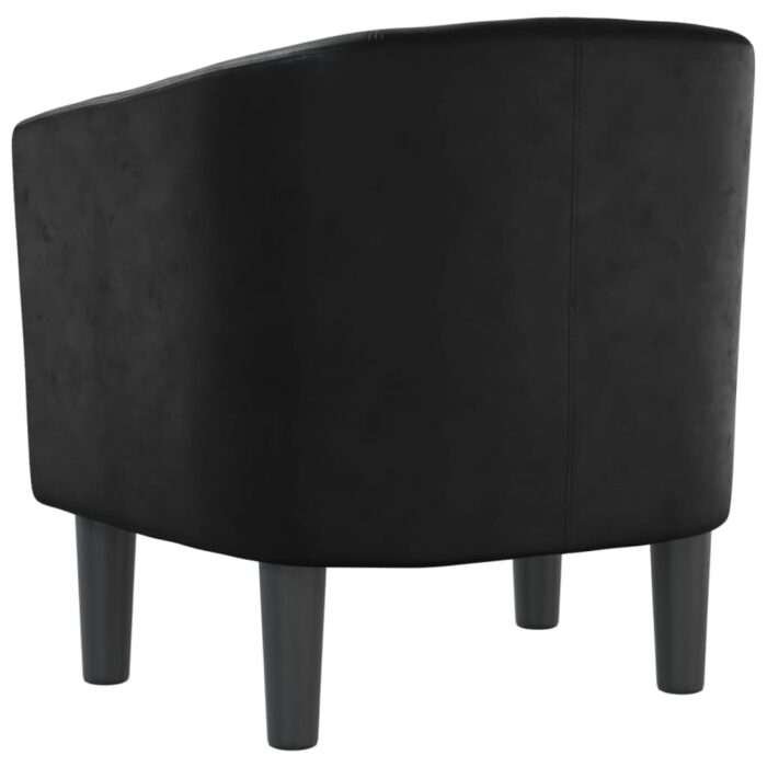 Fauteuil noir similicuir – Image 3