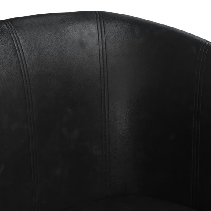 Fauteuil noir similicuir – Image 4