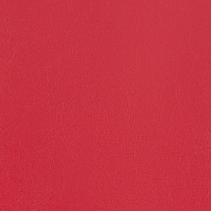 Fauteuil avec repose-pied rouge similicuir – Image 5