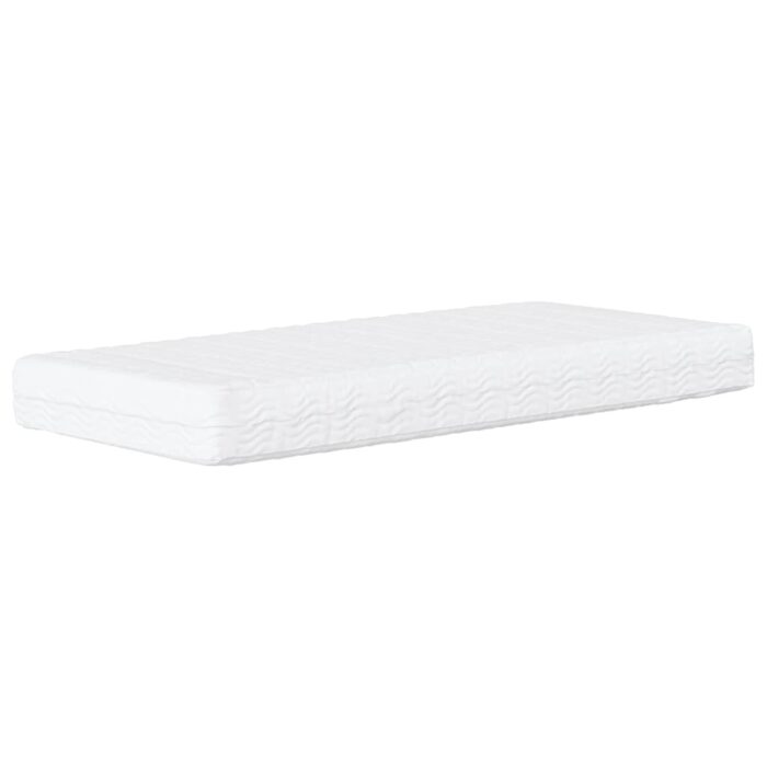 Matelas en mousse blanc 80x200 cm dureté H2 H3 – Image 2