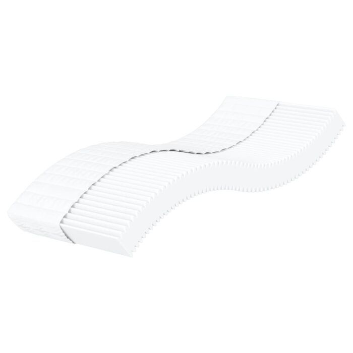 Matelas en mousse blanc 90x190 cm dureté H2 H3 – Image 1