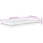 Matelas en mousse blanc 90x190 cm dureté H2 H3 – Image 8