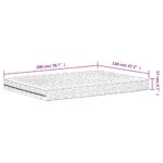 Matelas en mousse blanc 120x200 cm dureté H2 H3 – Image 7