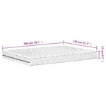 Matelas en mousse blanc 120x200 cm dureté H2 H3 – Image 8