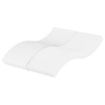 Matelas en mousse blanc 140x190 cm dureté H2 H3