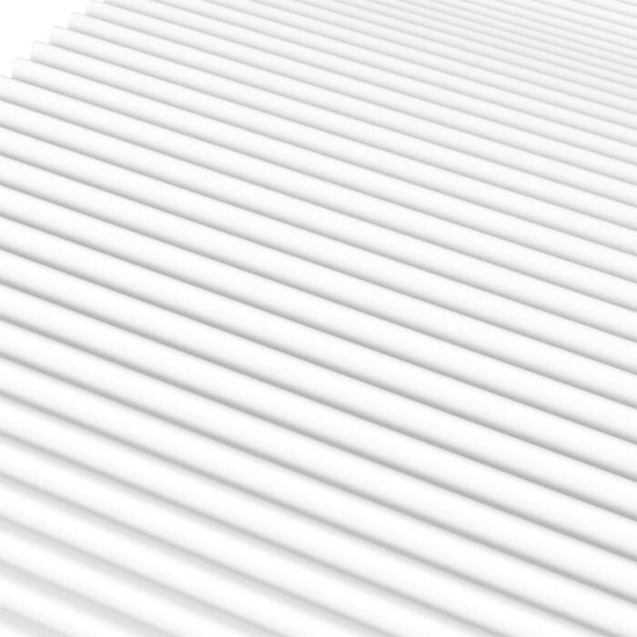 Matelas en mousse blanc 140x190 cm dureté H2 H3 – Image 5
