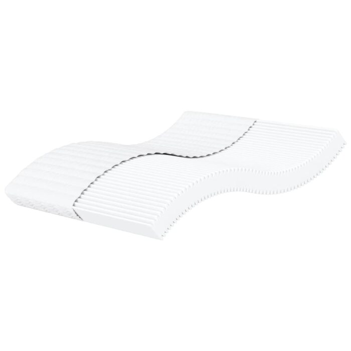 Matelas en mousse blanc 160x200 cm dureté H2 H3 – Image 1
