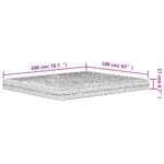 Matelas en mousse blanc 160x200 cm dureté H2 H3 – Image 7