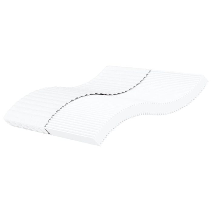 Matelas en mousse blanc 200x200 cm dureté H2 H3 – Image 1