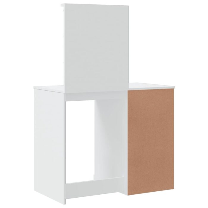 Coiffeuse avec lumières LED blanc 90x42x132,5 cm – Image 5