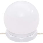 Coiffeuse avec lumières LED blanc 90x42x132,5 cm – Image 8