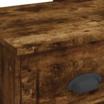 Coiffeuse avec lumières LED chêne fumé 90x42x132,5 cm – Image 7